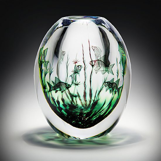 Vase Fisch-Graal, Entwurf Edward Hald